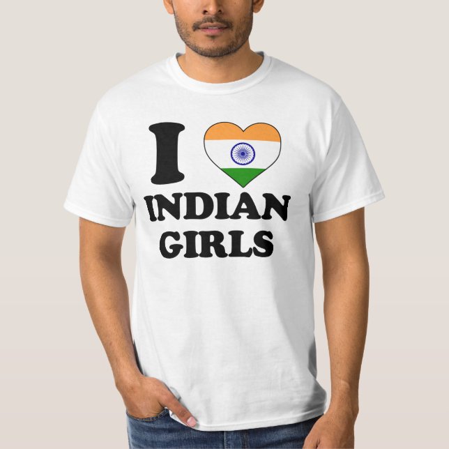 Camiseta I love Indian Girls (Frente)
