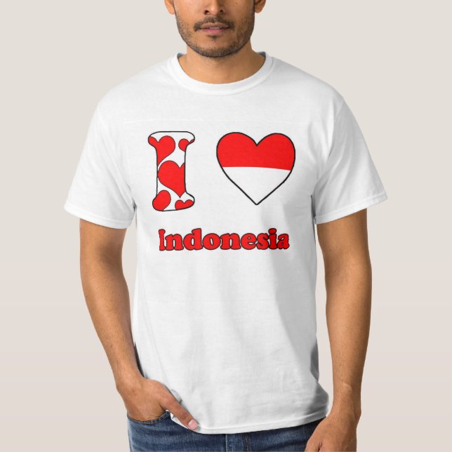 Camiseta I love Indonesia (Frente)