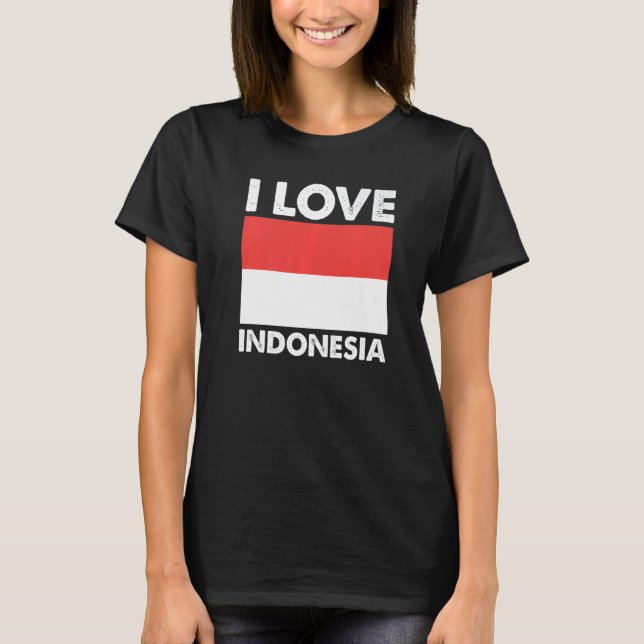 Camiseta I Love Indonesia I Heart Indonesia Family Travel I (Frente)