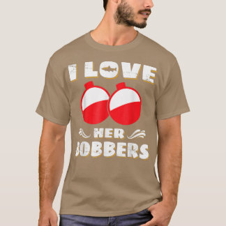 Camiseta I Love It When He Nibbles On My BobbersBass Fish F