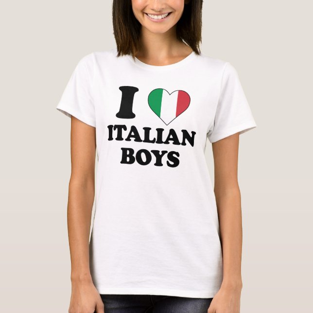 Camiseta I love Italian Boys (Frente)