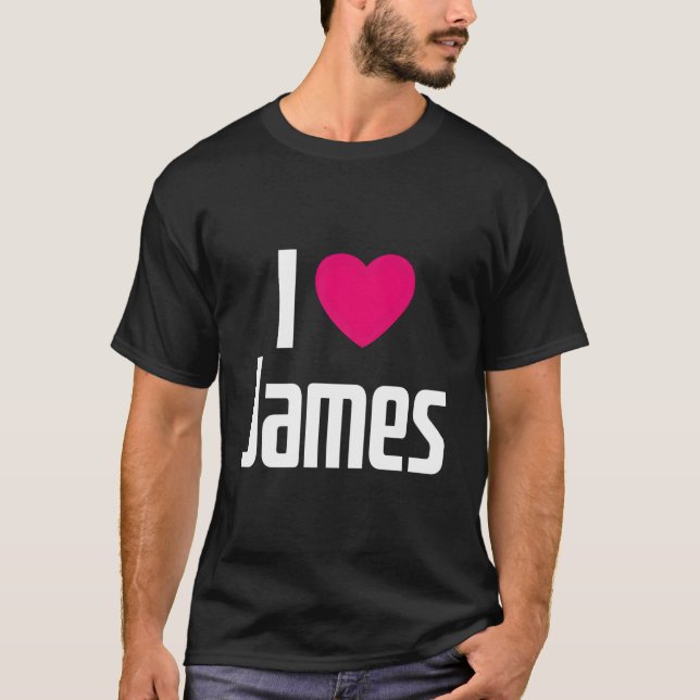 Camiseta I Love James K He I He James (Frente)