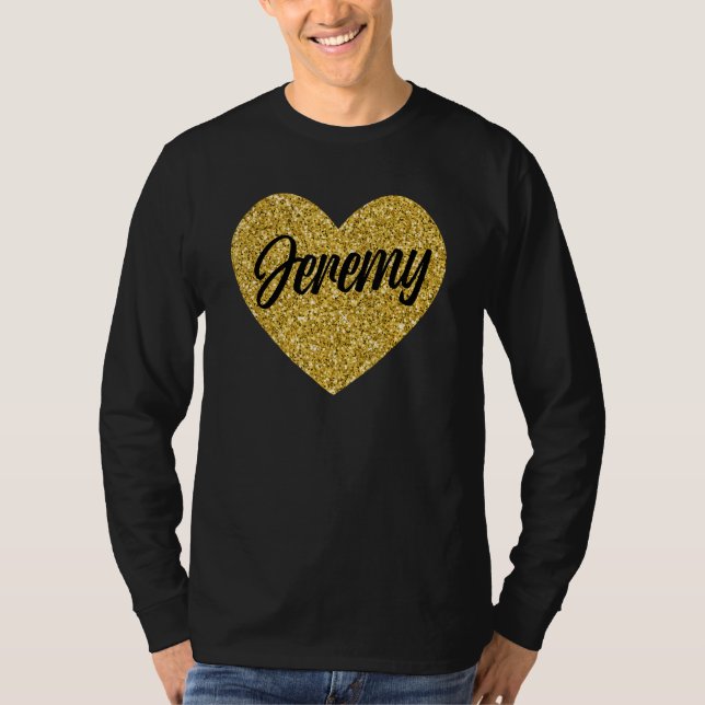 Camiseta I Love Jeremy Cute Jeremy Heart for Men Women Boys (Frente)