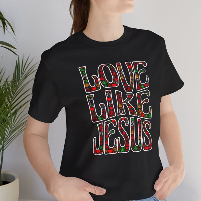 Camiseta I love Jesus  christmas  (Criador carregado)