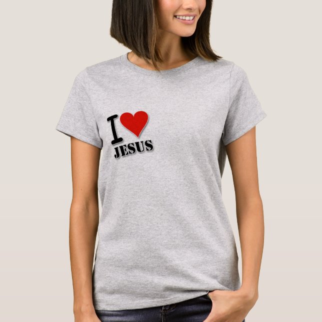Camiseta I Love Jesus Women's T-shirt (Frente)