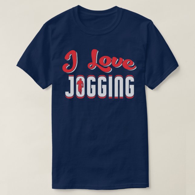Camiseta I love jogging 1 (Frente do Design)