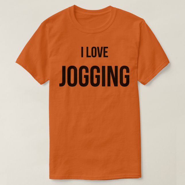 Camiseta I Love Jogging 5 (Frente do Design)