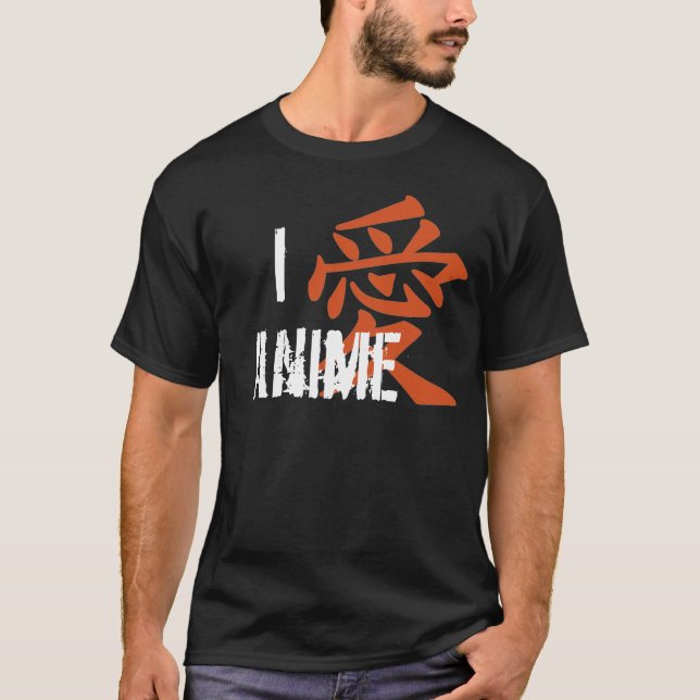 Camiseta I Love (kanji) Anime (Frente)