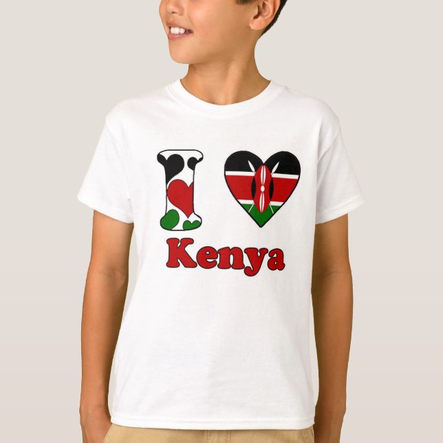 Camiseta I love Kenya (Frente)