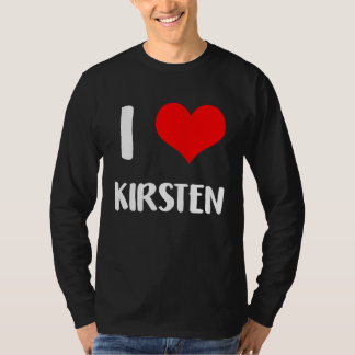 Camiseta I love KIRSTEN valentine guy heart Anniversary 6