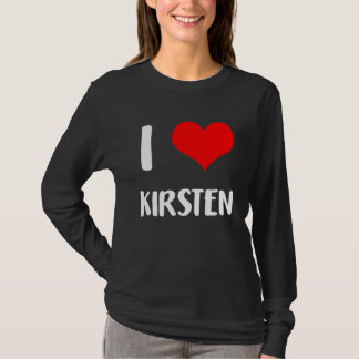 Camiseta I love KIRSTEN valentine guy heart Anniversary 6
