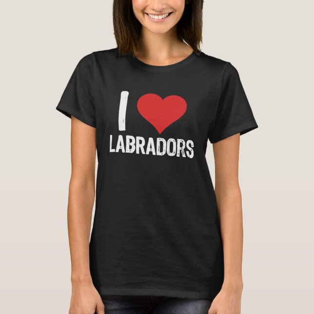 Camiseta I Love Labradors (Frente)