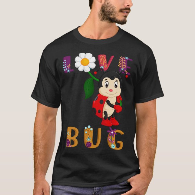 Camiseta I Love Ladybugs  Entomology Girl Insect (Frente)