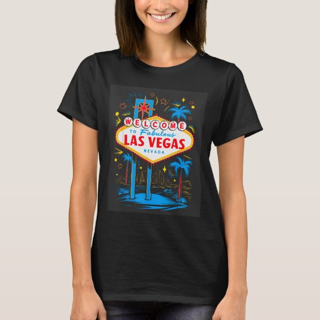 Camiseta I Love Las Vegas Nevada City Vegas Souvenir Las Ve (Frente)