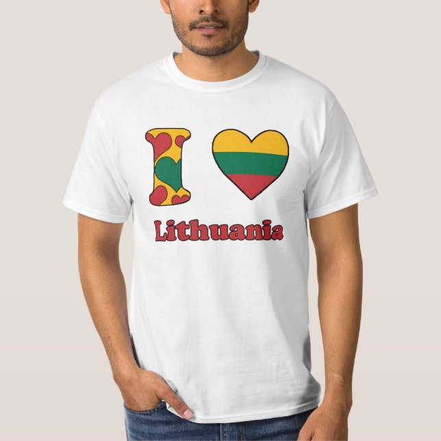 Camiseta I love Lithuania (Frente)