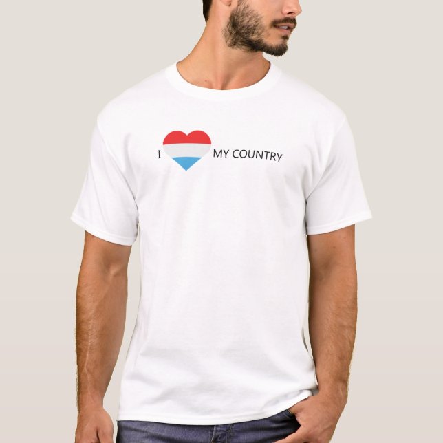 Camiseta I Love Luxembourg (Frente)