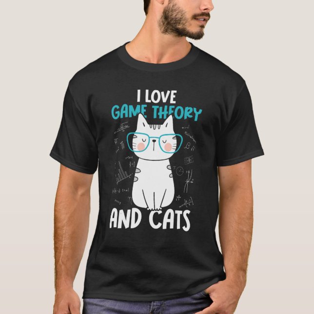 Camiseta I Love Math and Cats   Game Theory 1 (Frente)