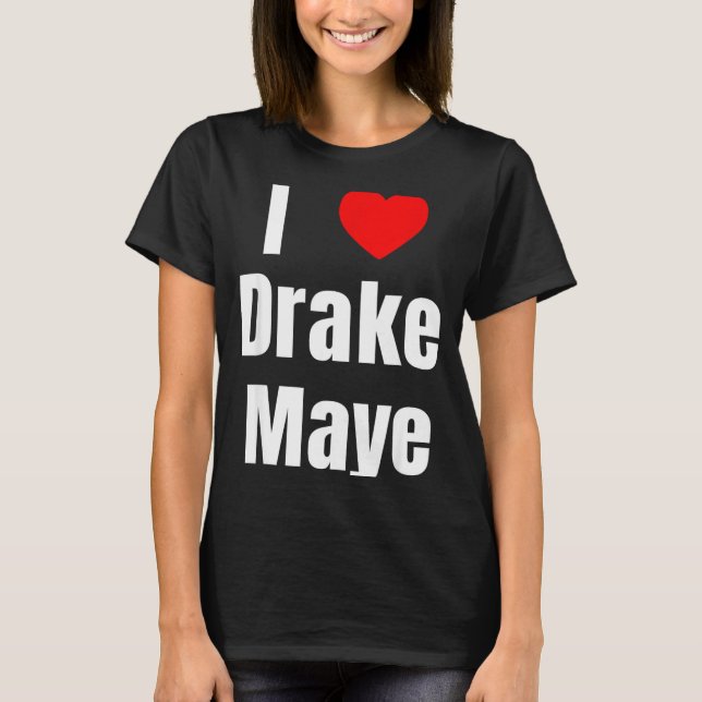 Camiseta I Love Maye Qb Football Fan  (Frente)
