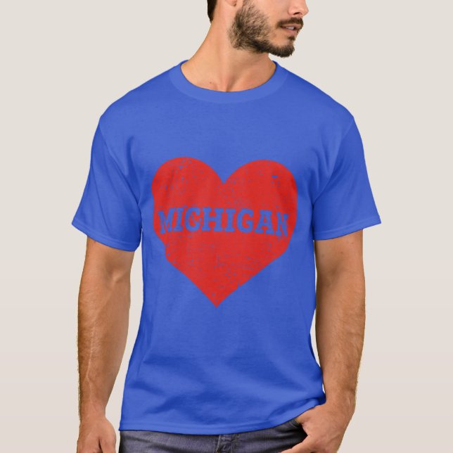 Camiseta I Love Michigan Oversized (Frente)