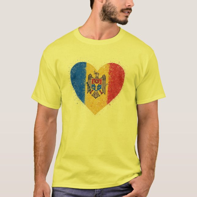Camiseta I love Moldova – Iubesc Moldova  (Frente)