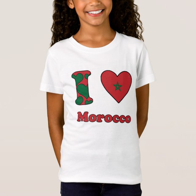 Camiseta I love Morocco (Frente)