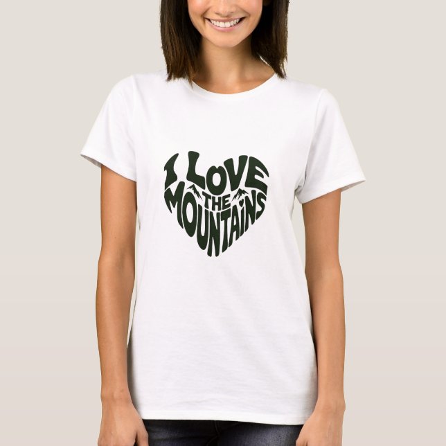 Camiseta I love mountains (Frente)