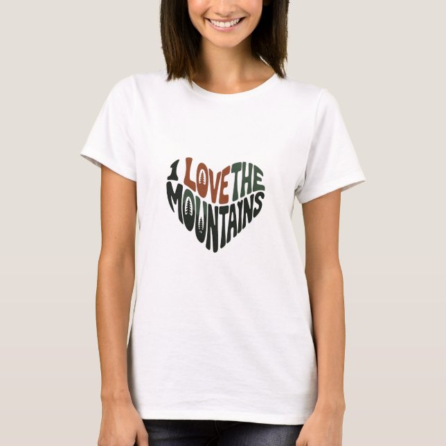 Camiseta I love mountains (Frente)
