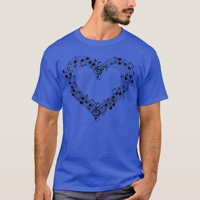 Camiseta I Love Music Retro (Frente)