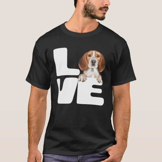 Camiseta I Love My Beagle Dog (Frente)