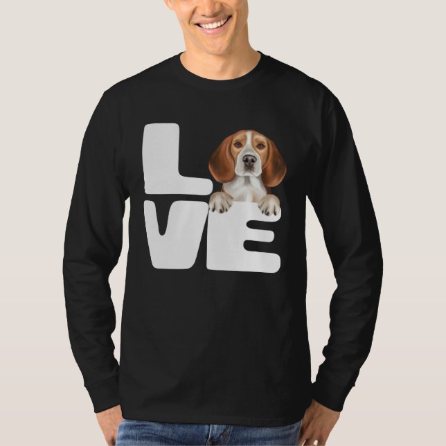 Camiseta I Love My Beagle Dog (Frente)