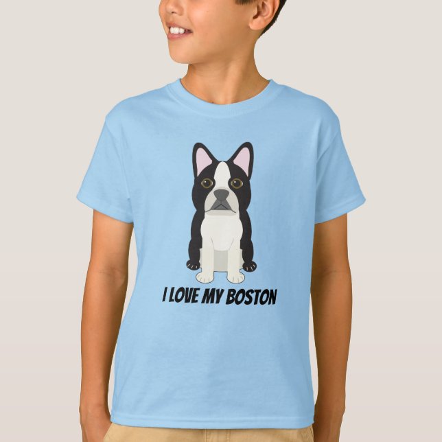 Camiseta I love my Boston Terrier (Frente)