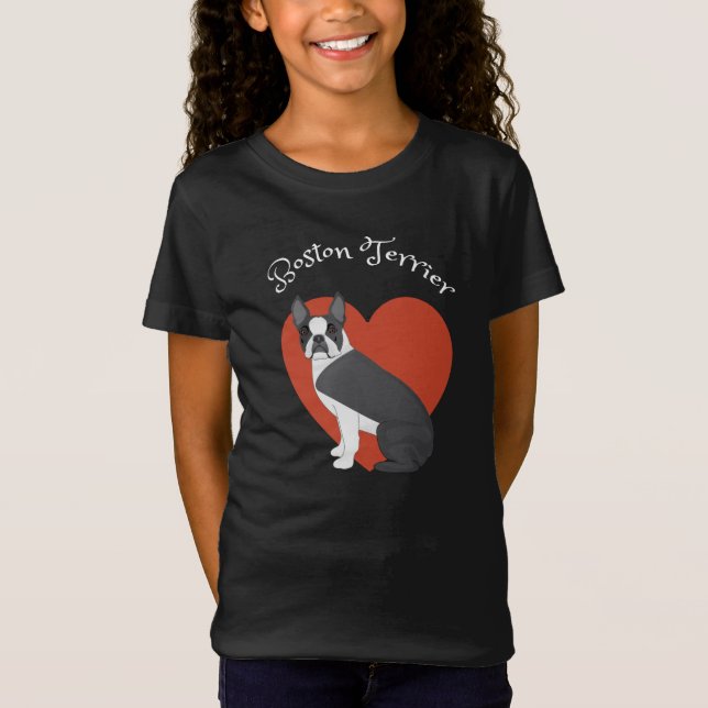 Camiseta I love my Boston Terrier! T-Shirt (Frente)
