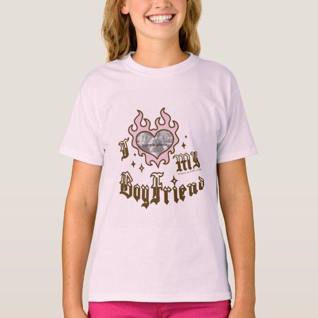 Camiseta I Love My Boyfriend - Red - DingusDesign - BbyTee (Frente)