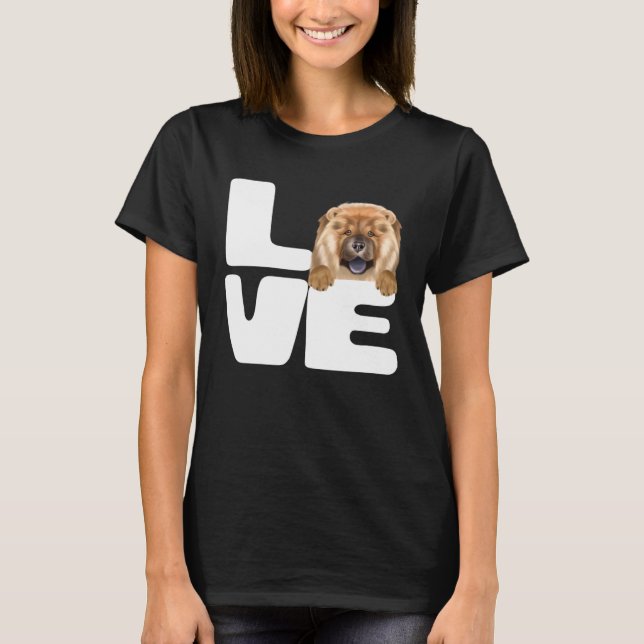 Camiseta I Love My Chow Chow Dog (Frente)