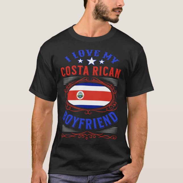 Camiseta I love my Costa Rican boyfriend (Frente)