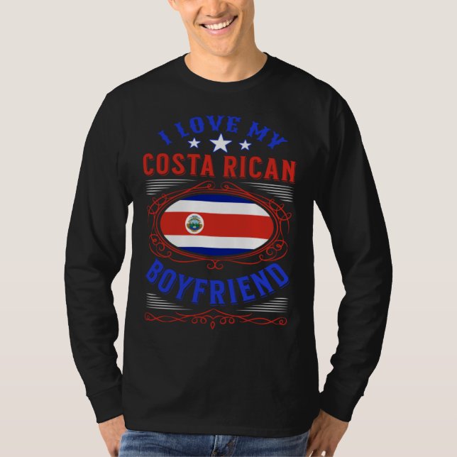 Camiseta I love my Costa Rican boyfriend (Frente)