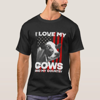Camiseta I love my cows dairy farmer farming