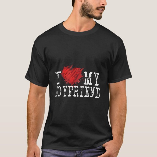 Camiseta I Love My Friend Awesome Style Friend Love (Frente)