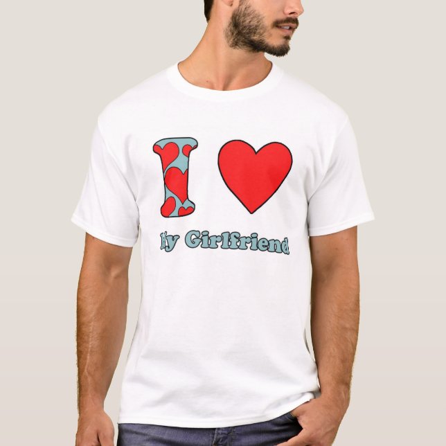 Camiseta I love my Girlfriend (Frente)