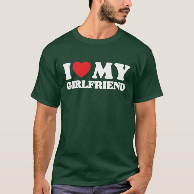 Camiseta I Love My Girlfriend girl (Frente)