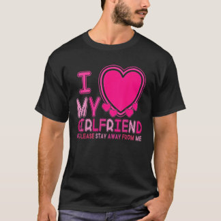 Camiseta I Love My Girlfriend I Heart My Girlfriend Couple 