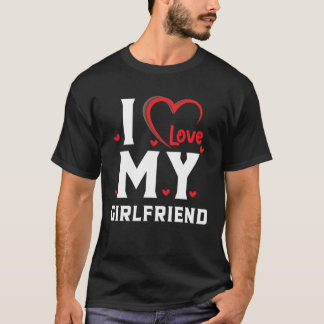 Camiseta I Love My Girlfriend I Heart My Girlfriend For Cou