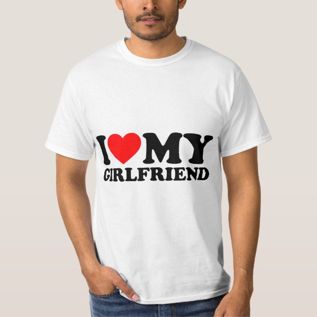 Camiseta I Love My Girlfriend I Heart My Girlfriend Matchin (Frente)