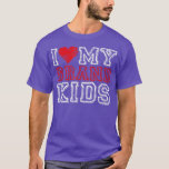 Camiseta I Love My Grandkids Grandpa Grandma Heart Artwork<br><div class="desc">I Love My Grandkids Grandpa Grandma Heart Artwork  .</div>