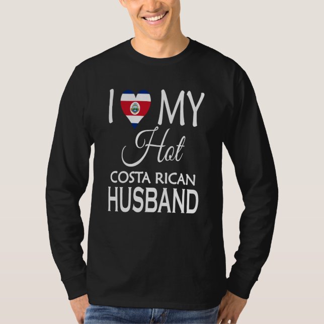 Camiseta I Love My Hot Costa Rican Husband Costa Rica Spous (Frente)