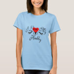 Camiseta I Love My Hubby<br><div class="desc">Sometimes you just want to tell that special HUBBY you're thinking of them "just because." We have Family apparel & gifts to help you make an ordinary day a little more remarkable for those close to your heart</div>