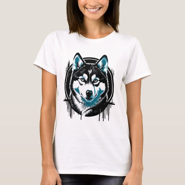 CAMISETA I LOVE MY HUSKY (Frente)