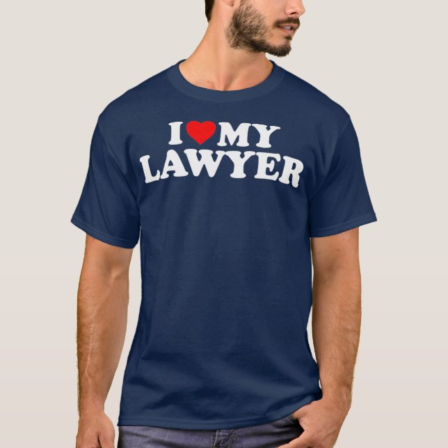 Camiseta I Love My Lawyer   Heart My Lawyer (Frente)
