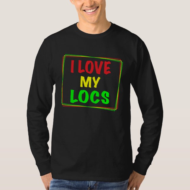 Camiseta I Love My Locs Girl Dread Natural Hair (Frente)