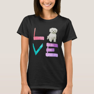 Camiseta I Love My Maltese Dog  